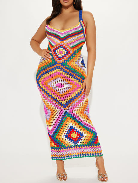 Cabo Vacay Crochet Maxi Dress